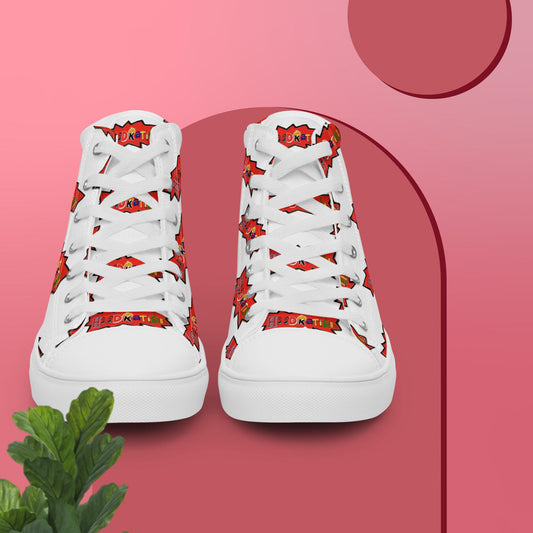 Women’s high top canvas shoes